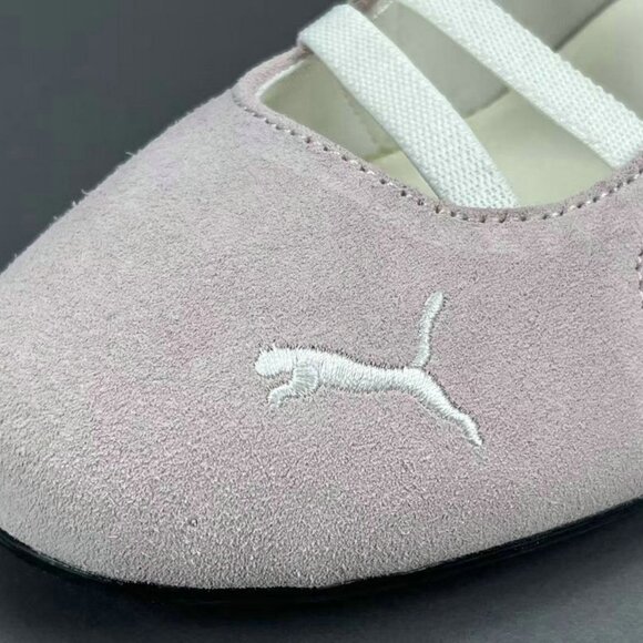 Puma Double-Strap Pink Thin-Soled Dance Shoes - Picture 9 of 10